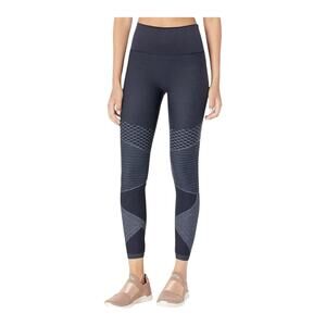 Spanx women's XL seamless moto leggings tummy control black gray double layer